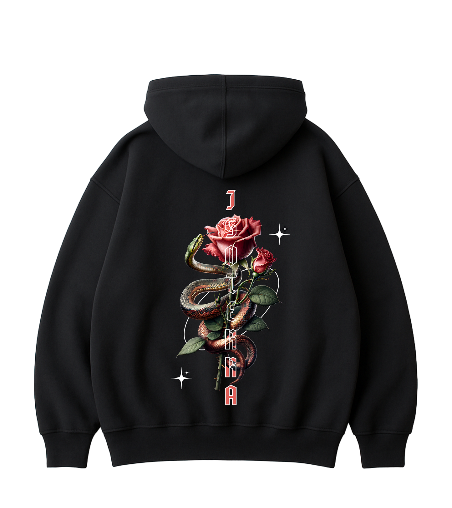 Roses Hoodie — Black
