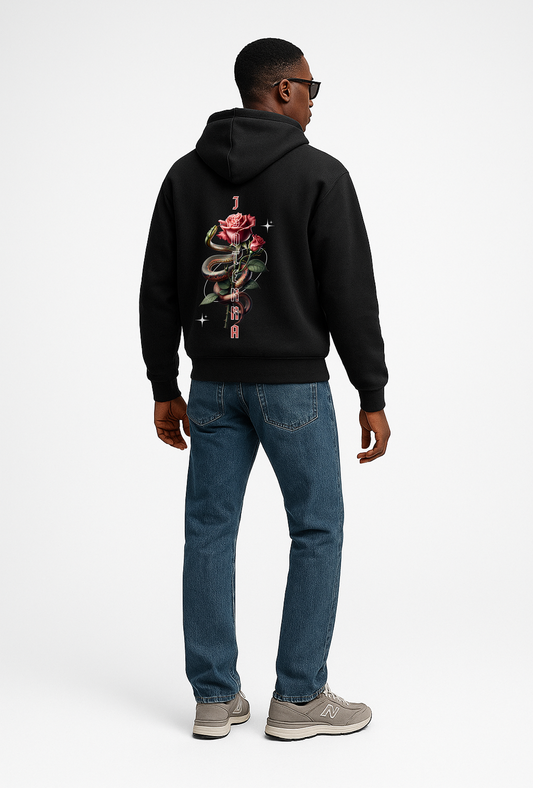 Roses Hoodie — Black
